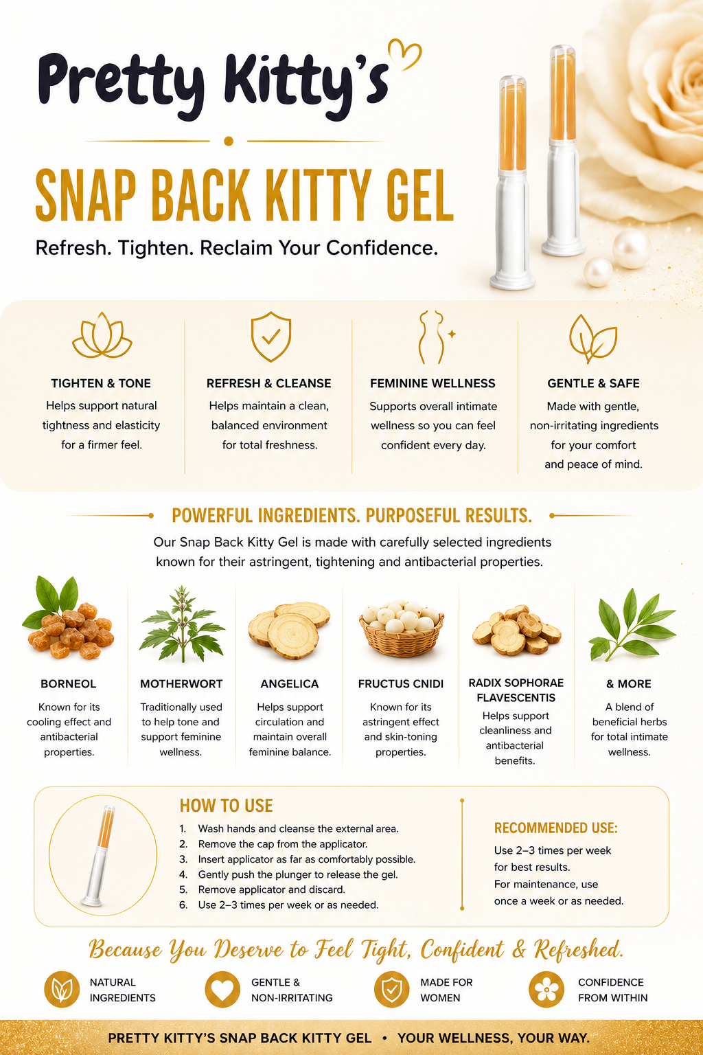 Snap Back Kitty Gel Ingredients